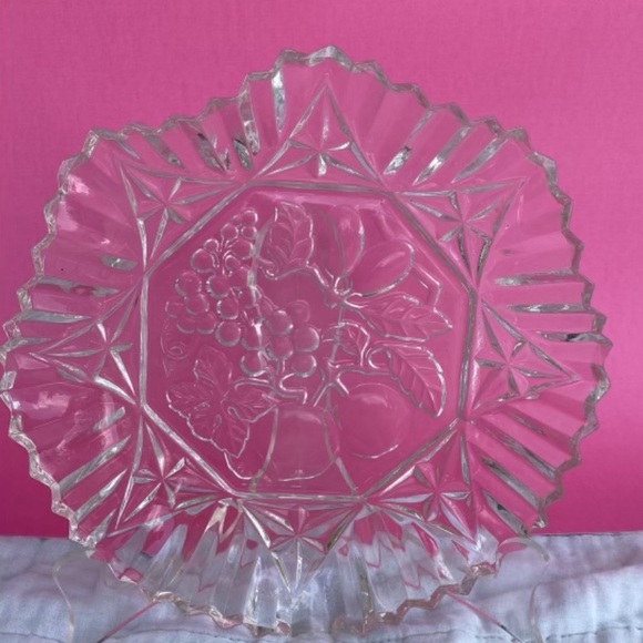 Three FEDERAL GLASS Fruit Diamond Edge Pattern Pioneer Clear Colored Bowls - Picture 5 of 12